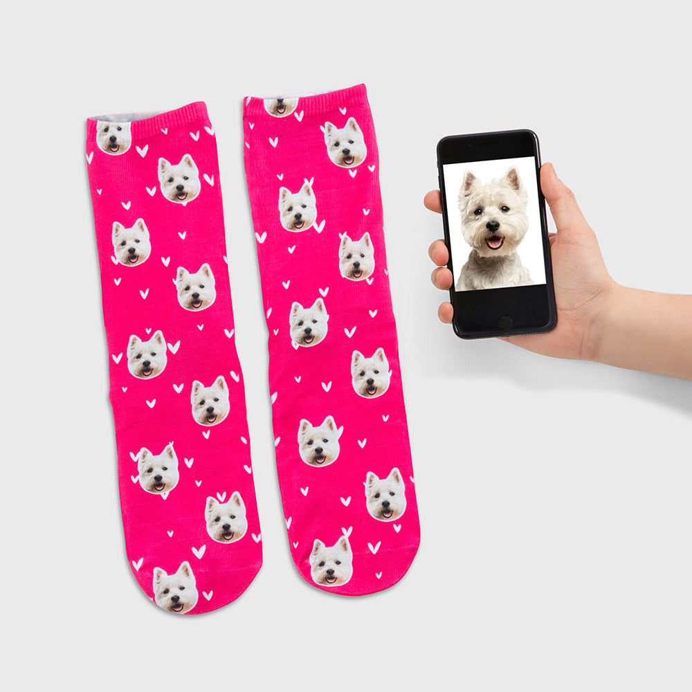 Heart Socks WIth Your Dog