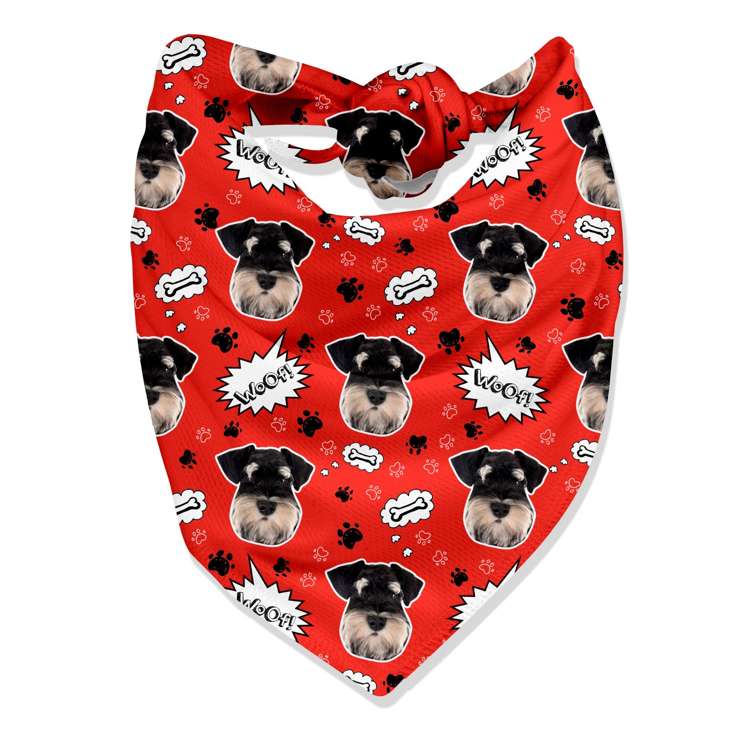 Woof Personalised Dog Bandana
