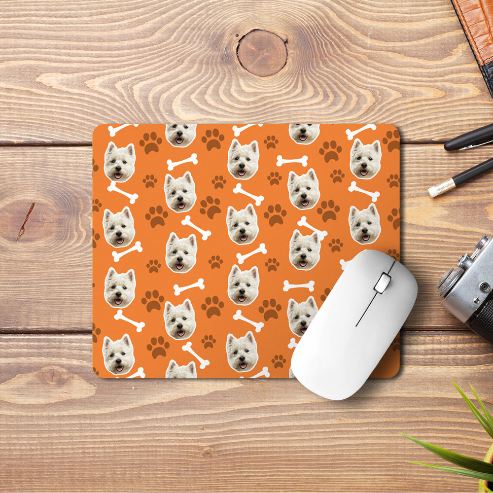 Personalised Mouse Mat With Dogs Face