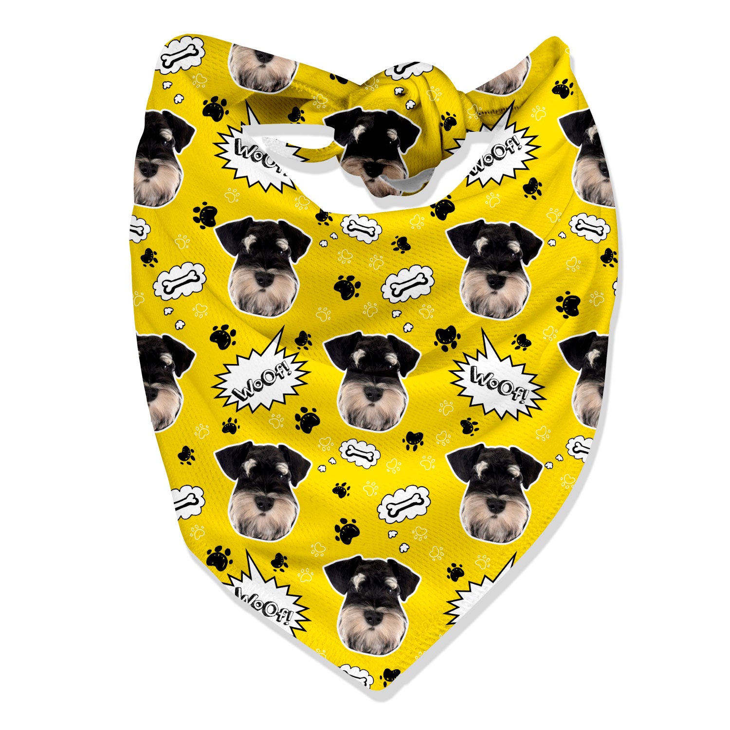 Woof Personalised Dog Bandana