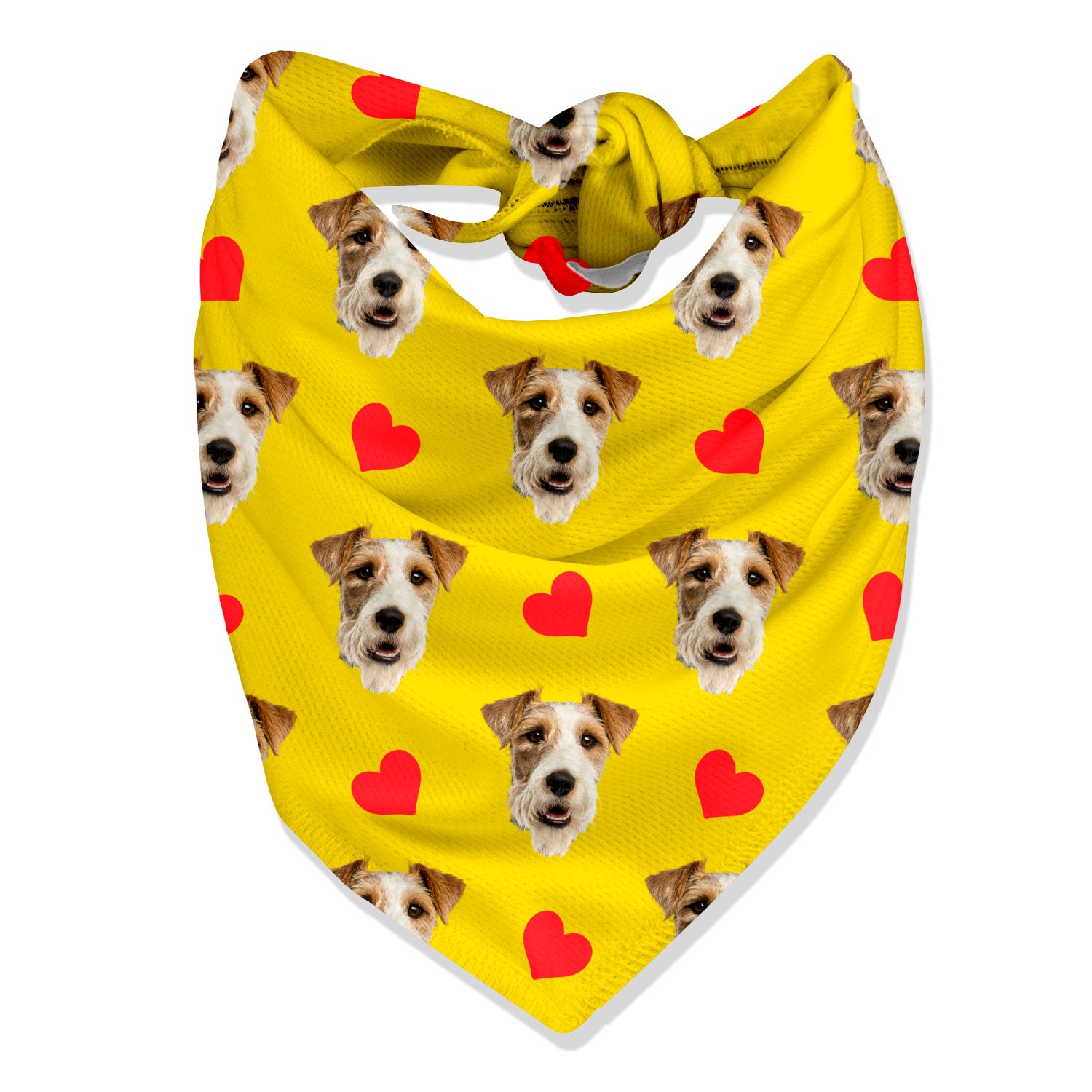 Hearts Personalised Dog Bandana