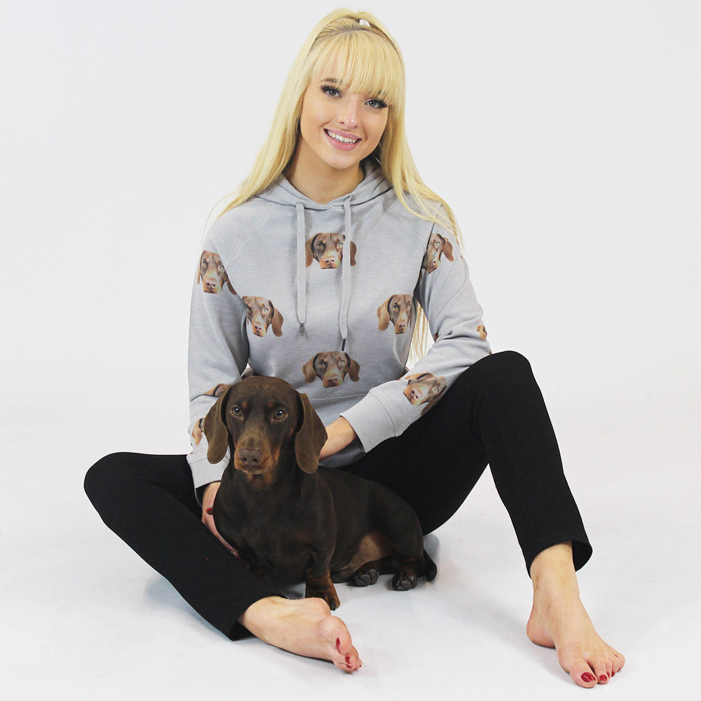 Dog Photo On Ladies Hoodie