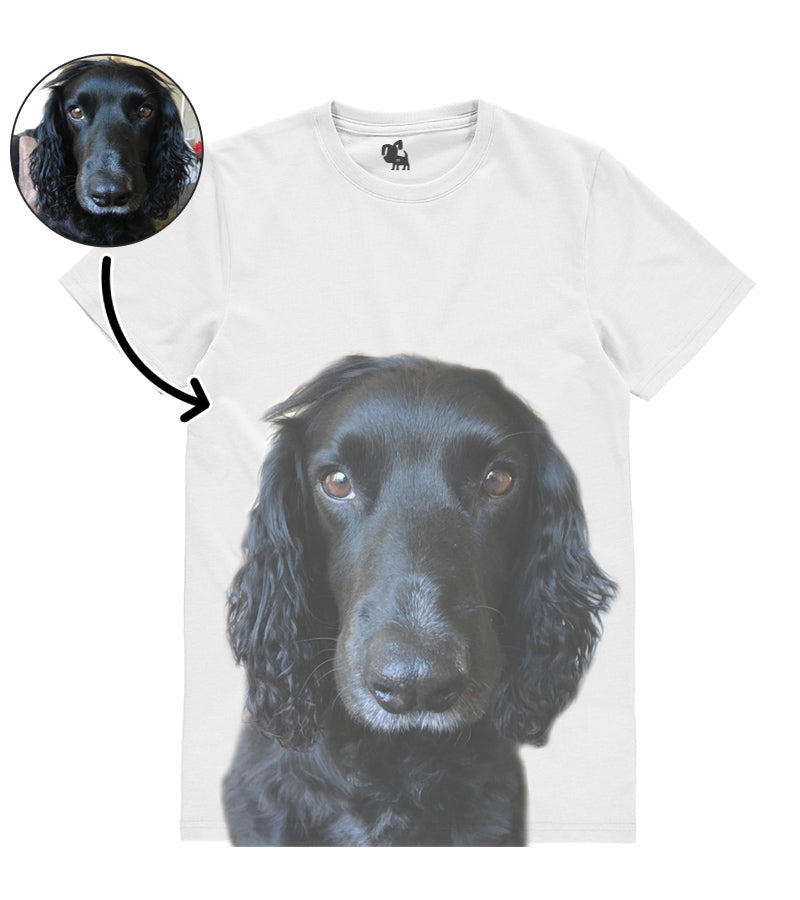 Personalised Dog Face Mens T-Shirt