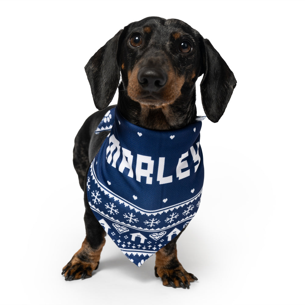 Nordic Personalised Name Dog Bandana