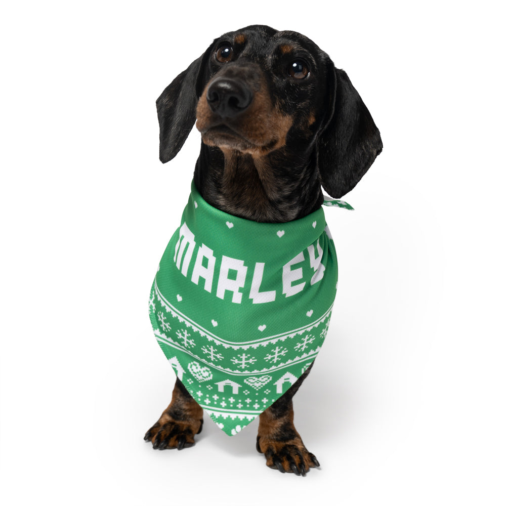 Nordic Personalised Name Dog Bandana