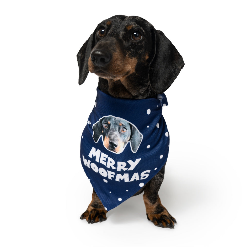 personalised christmas dog bandana