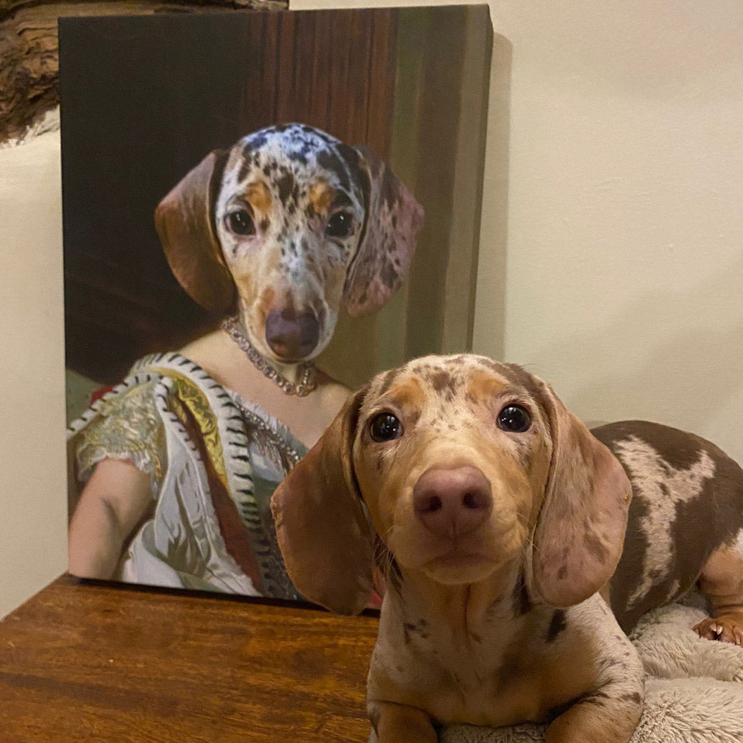 Royal Queen Dog Portrait