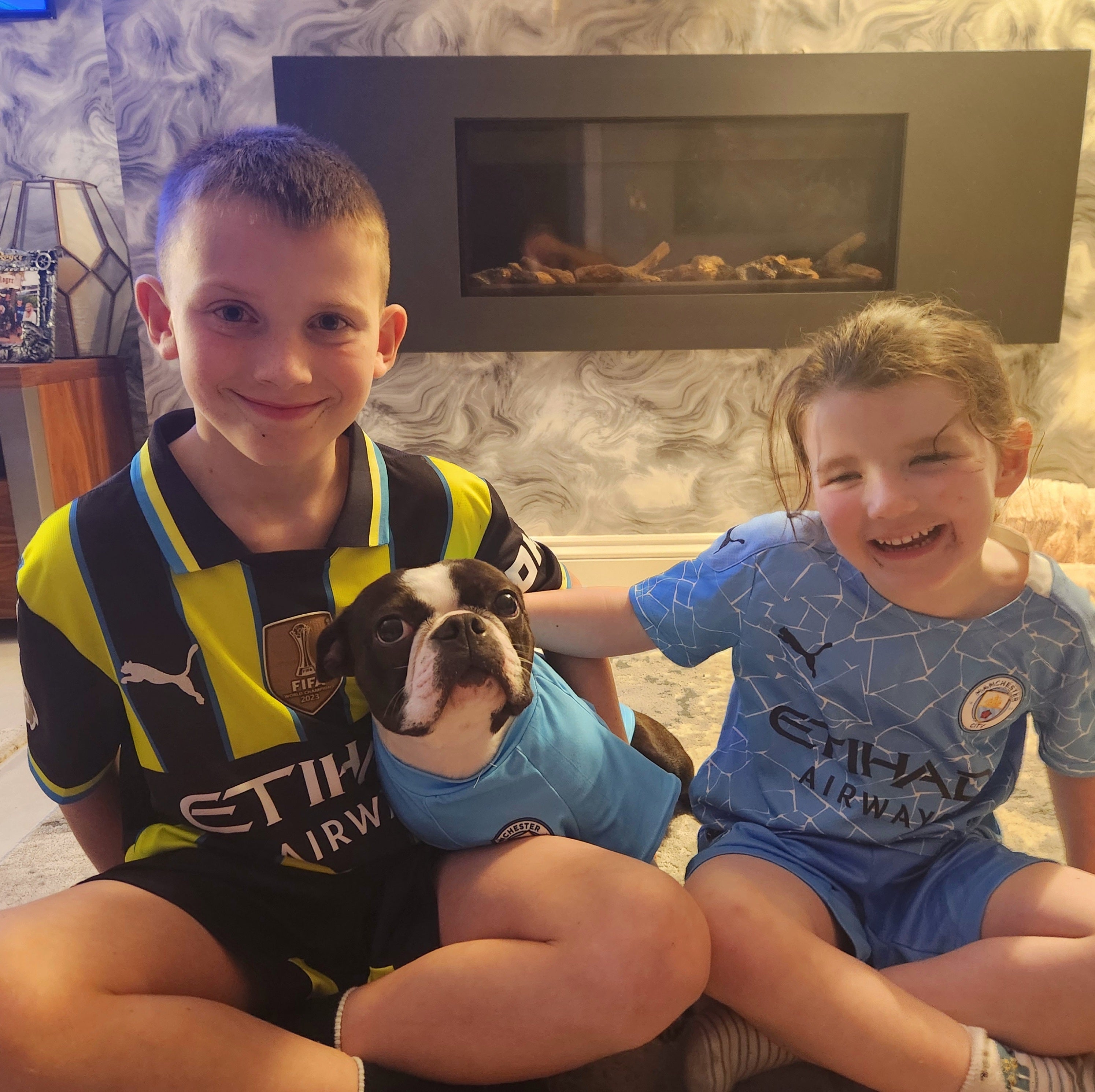 Personalised Man City Dog Shirt