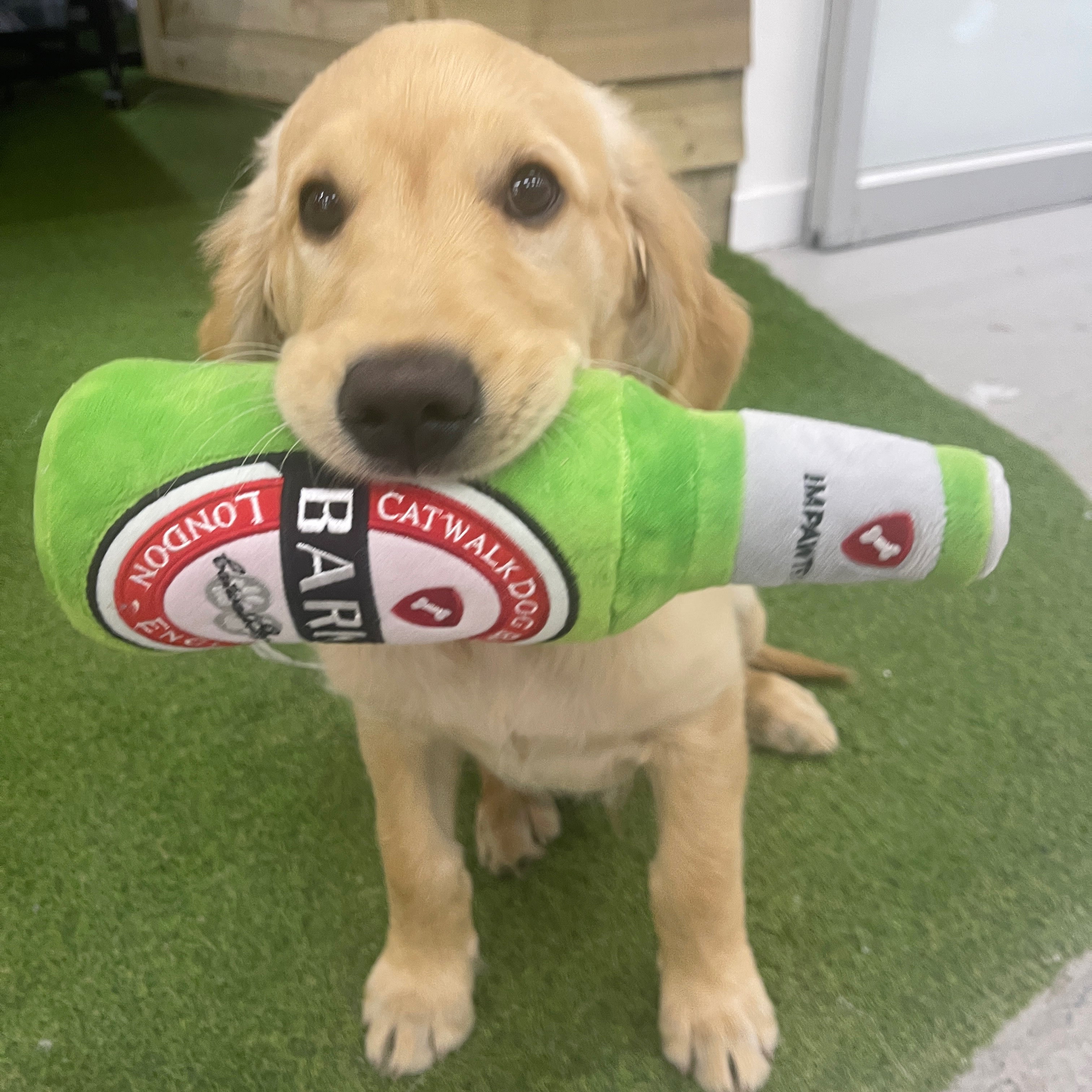 Bark's Beer Bottle Plush Dog Toy