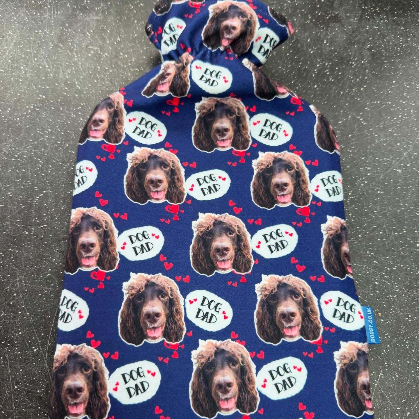 Dog Dad Personalised Hot Water Bottle