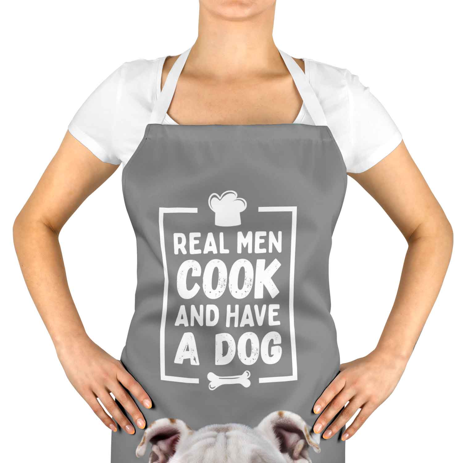 Real Men Cook & Have A Dog Personalised Apron