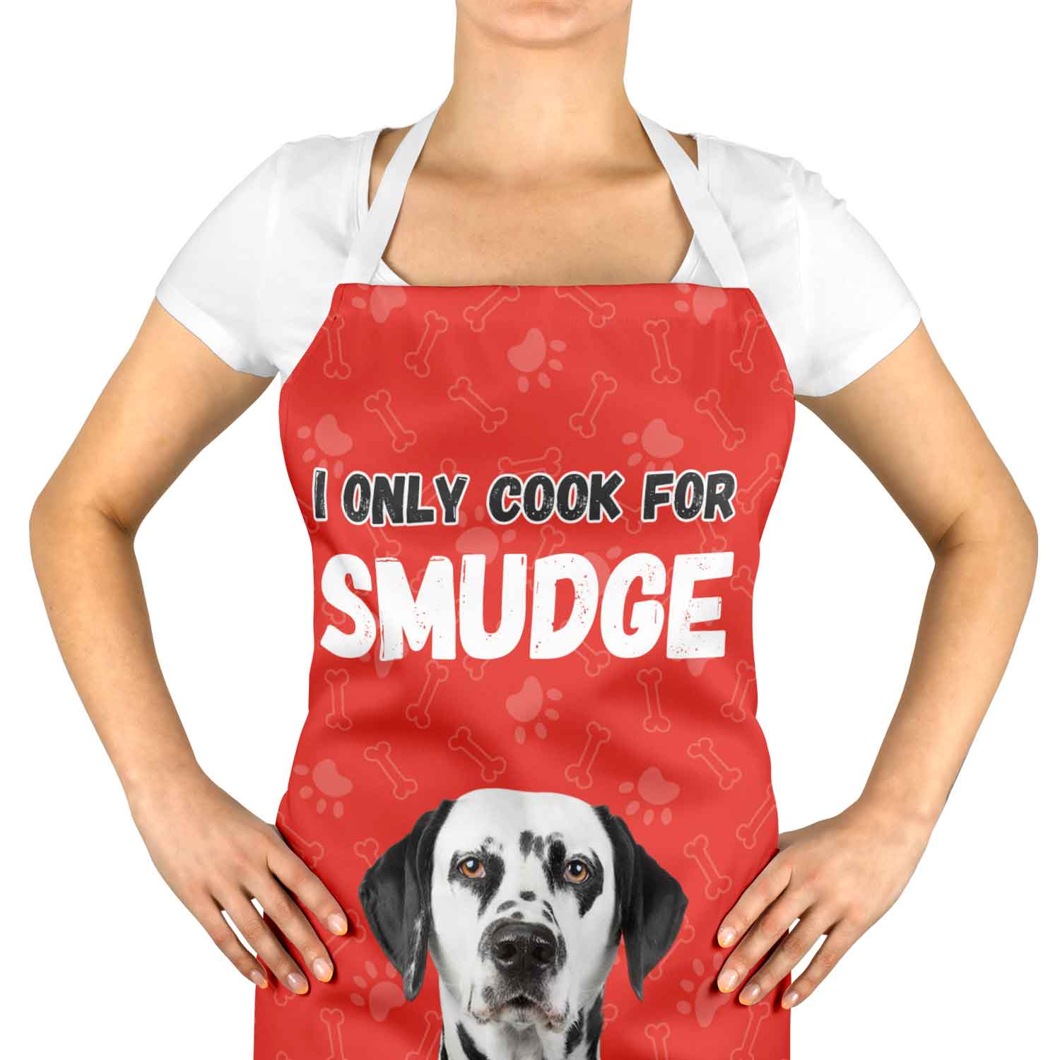 I Only Cook For (Dogs Name) Personalised Apron