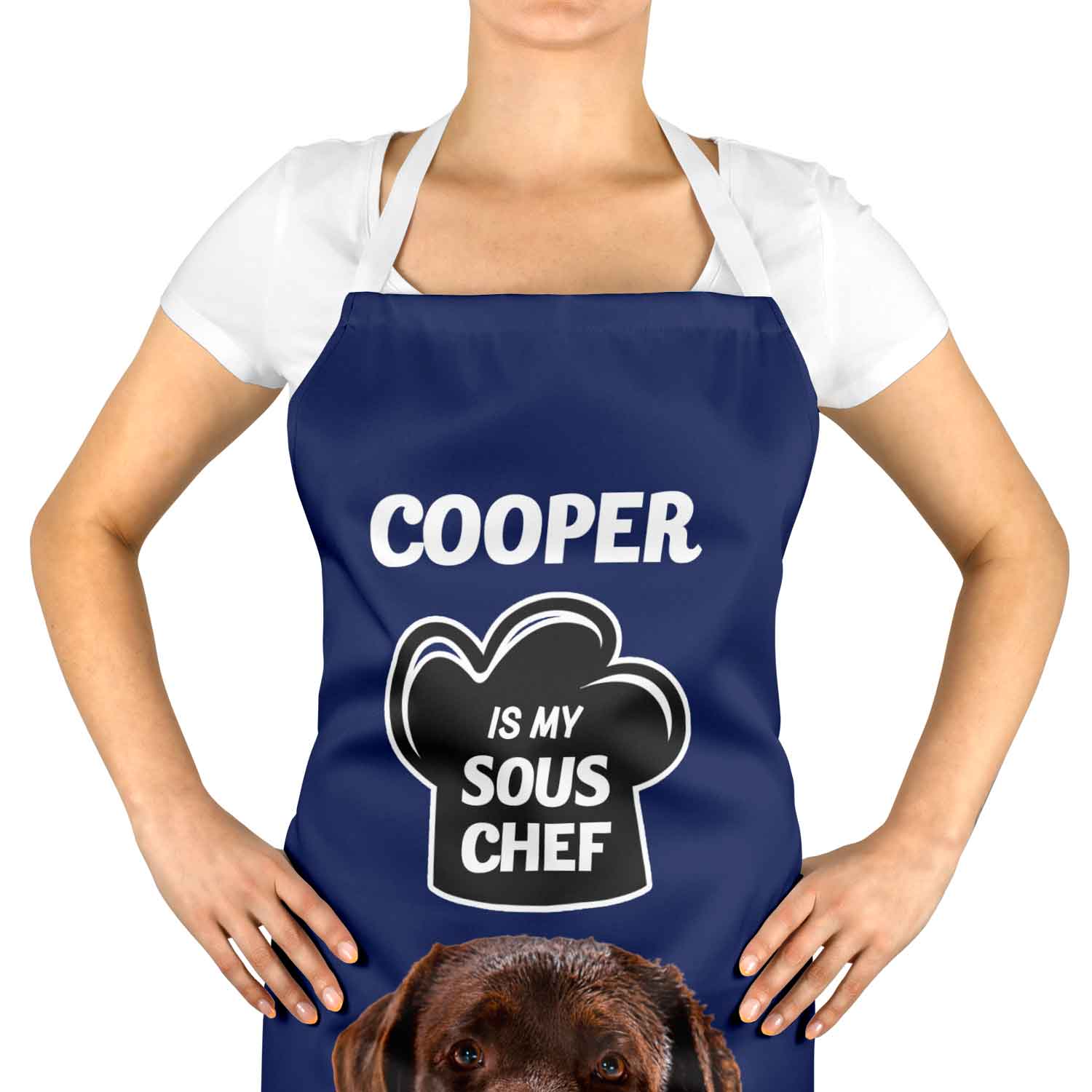 (Dogs Name) Is My Sous Chef Personalised Apron