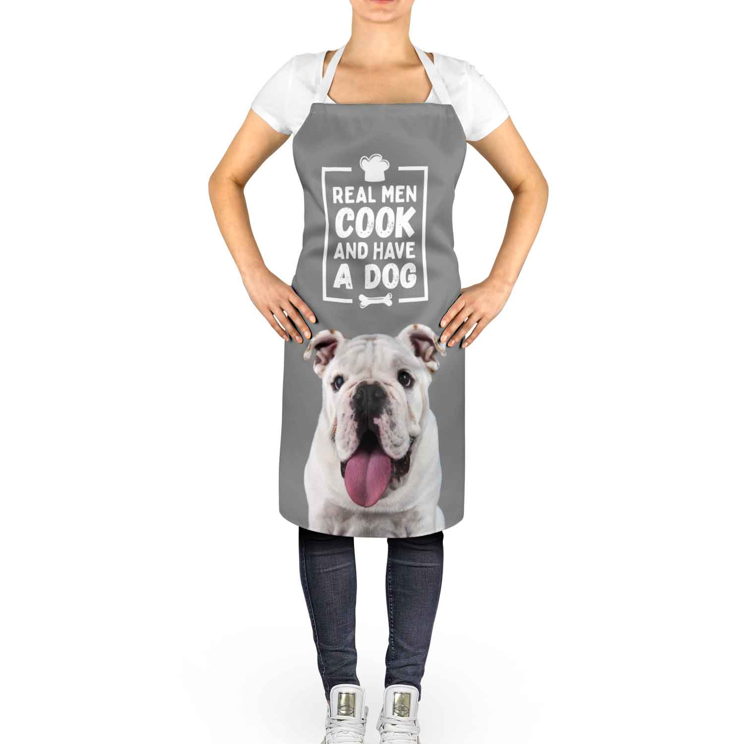 Real Men Cook & Have A Dog Personalised Apron