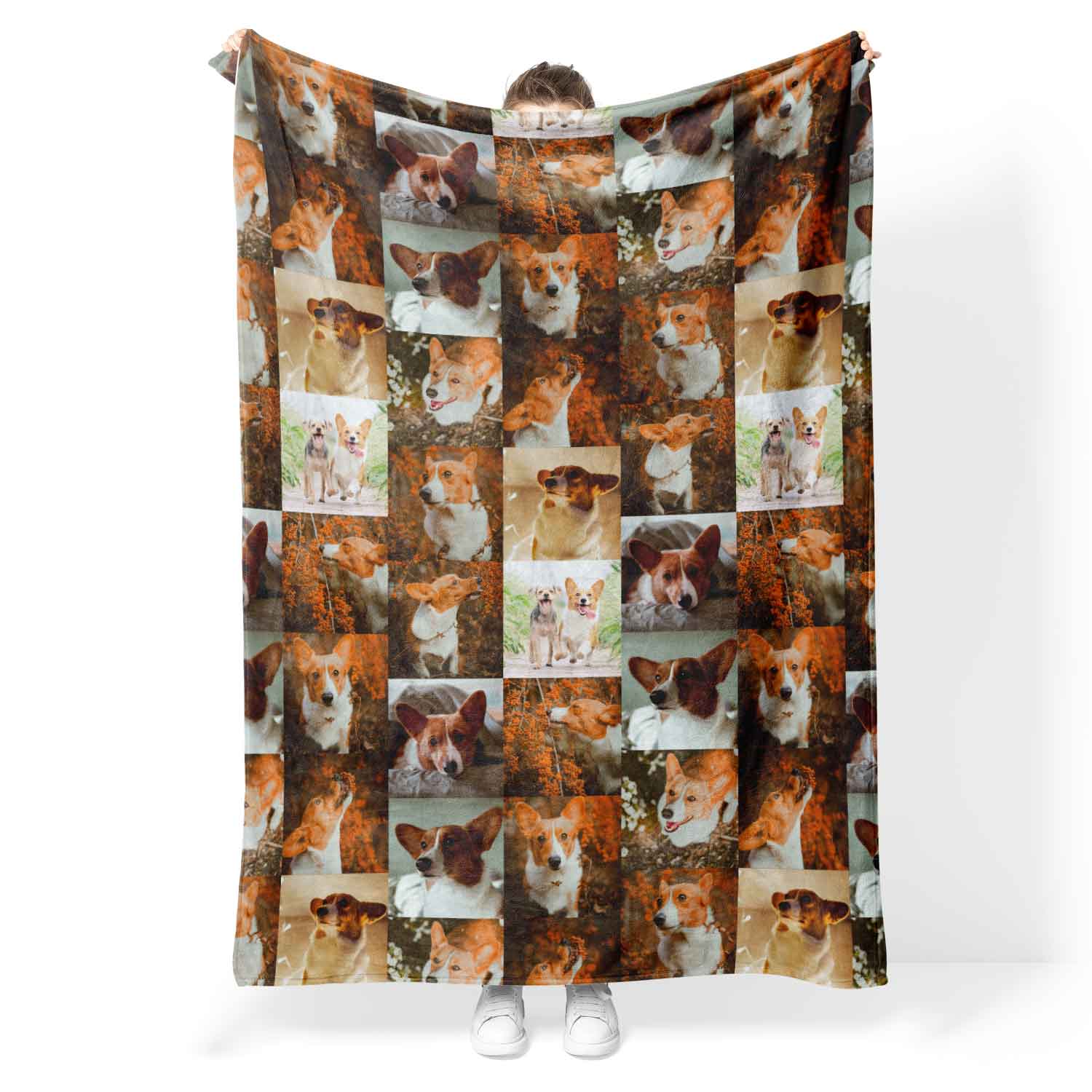 All Over Photo Collage Personalised Blanket With 40 Images