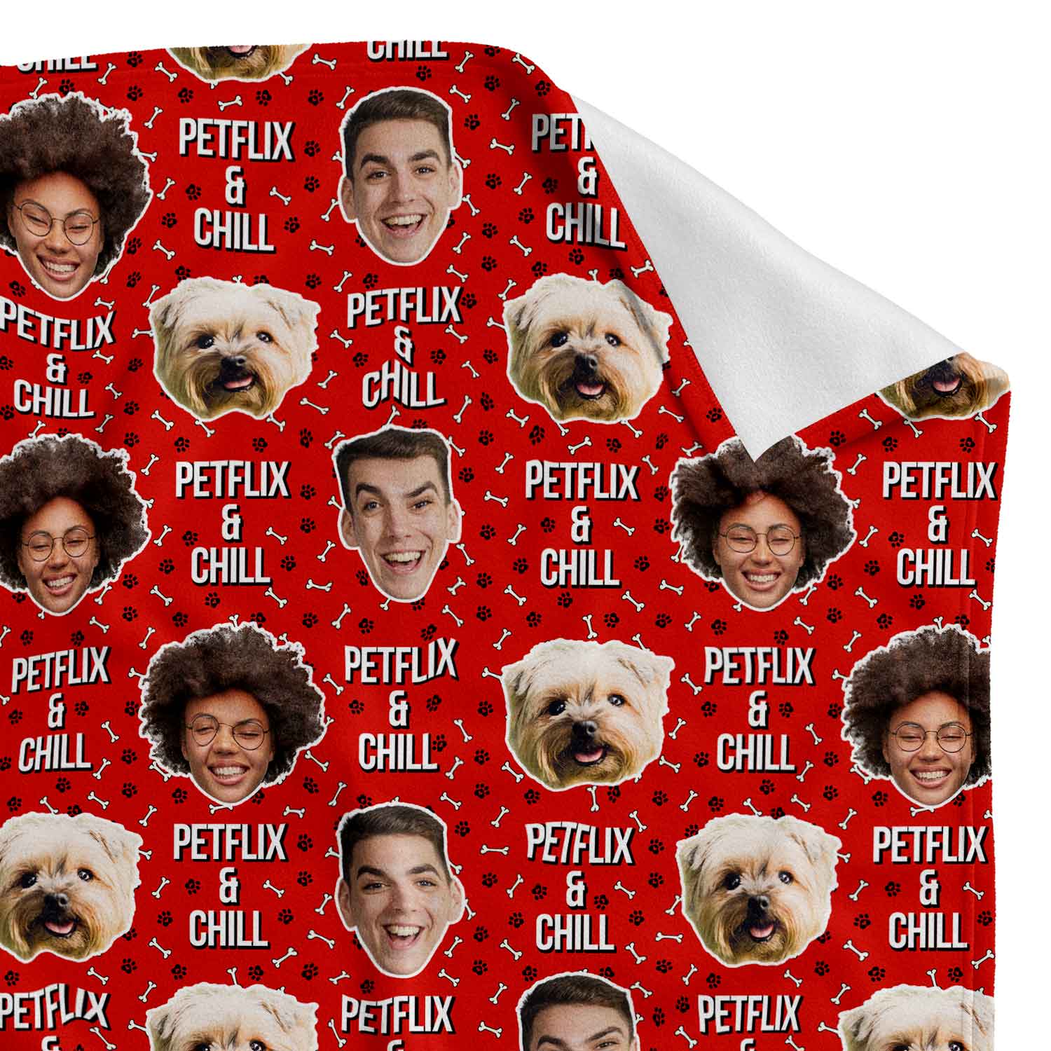 Netflix & Chill Personalised Dog Blanket