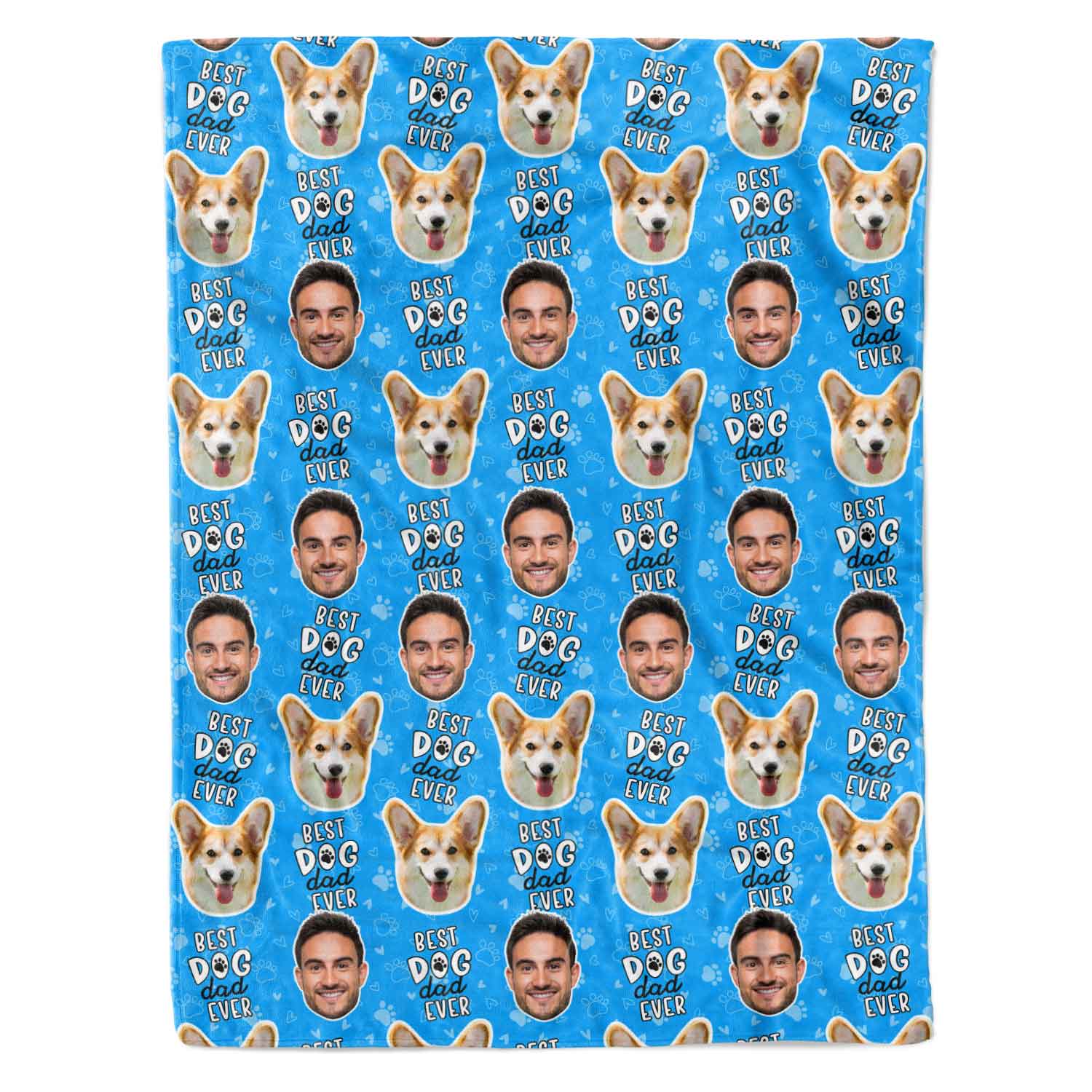 Best Dog Dad Ever Personalised Dog Blanket