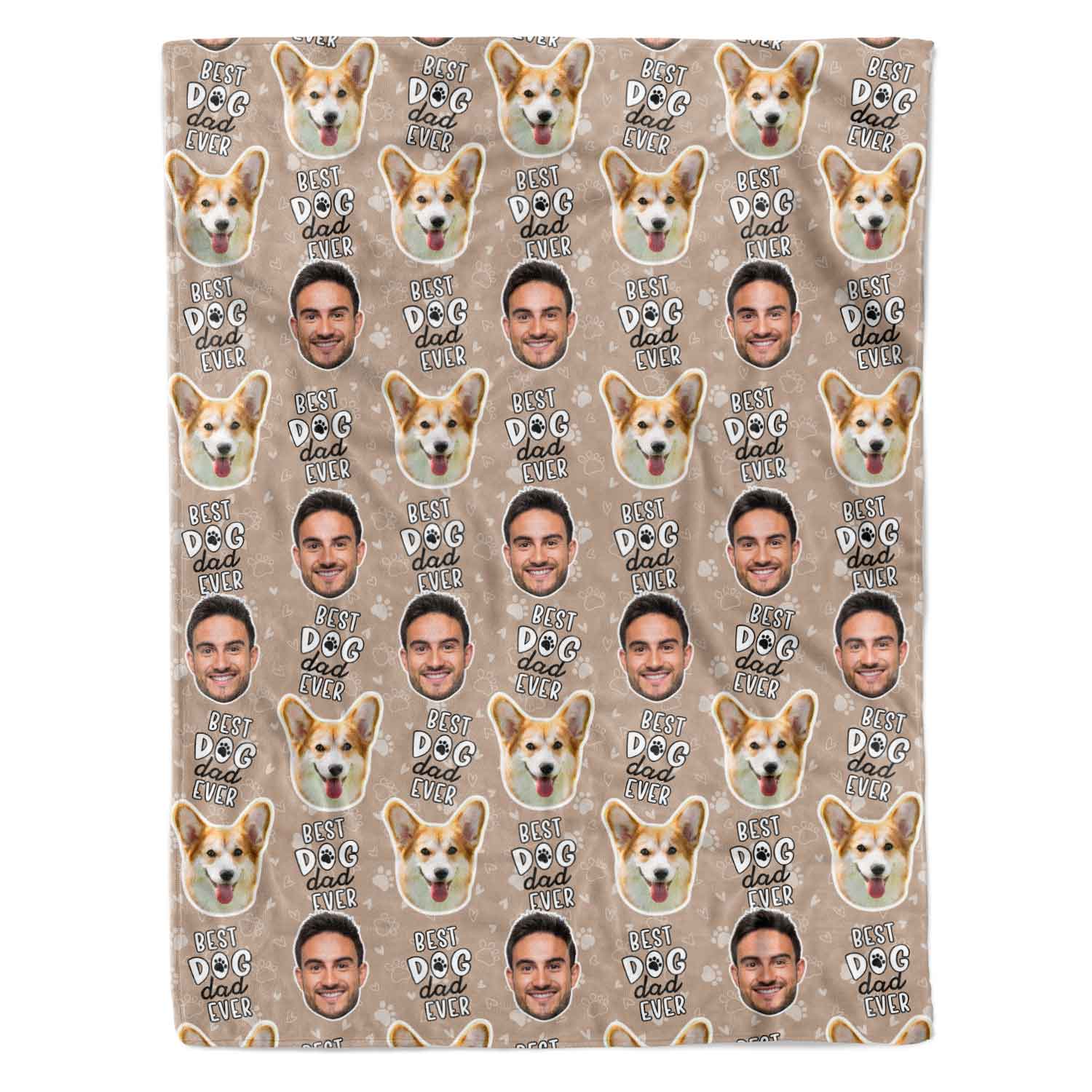 Best Dog Dad Ever Personalised Dog Blanket
