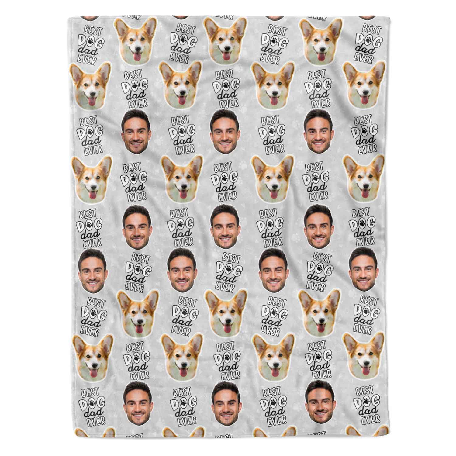 Best Dog Dad Ever Personalised Dog Blanket