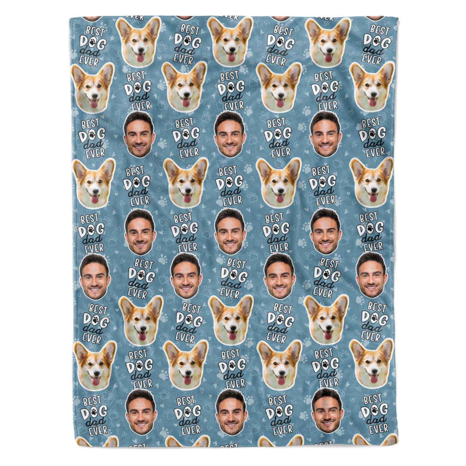 Best Dog Dad Ever Personalised Dog Blanket
