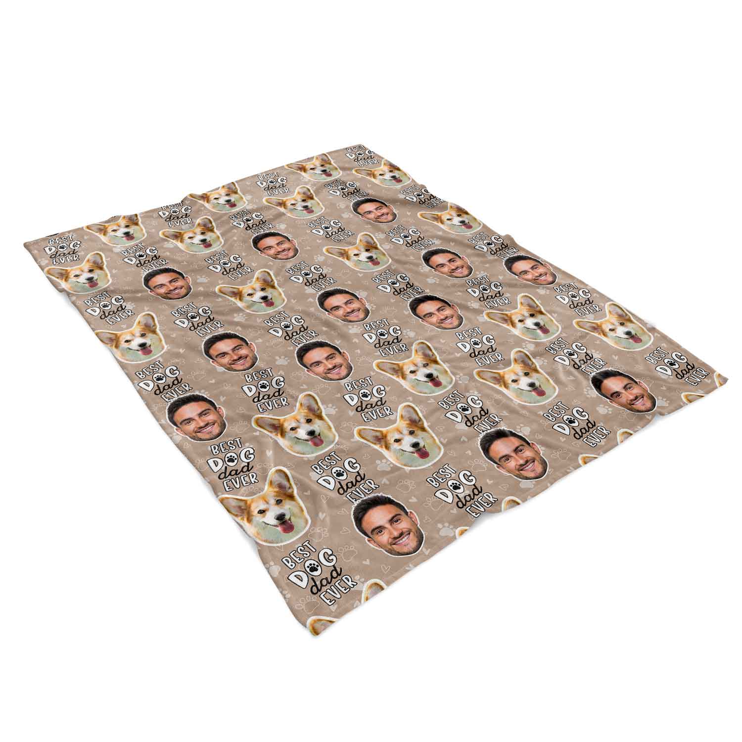Best Dog Dad Ever Personalised Dog Blanket