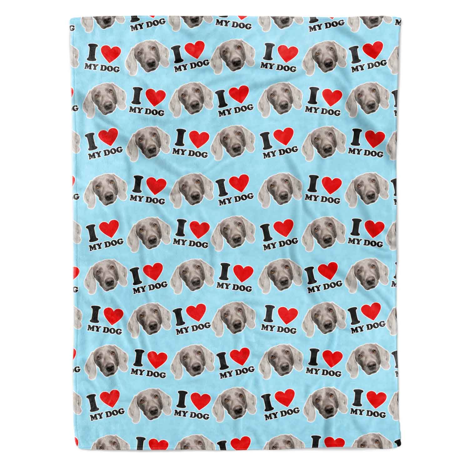 I Heart My Dog Personalised Dog Blanket