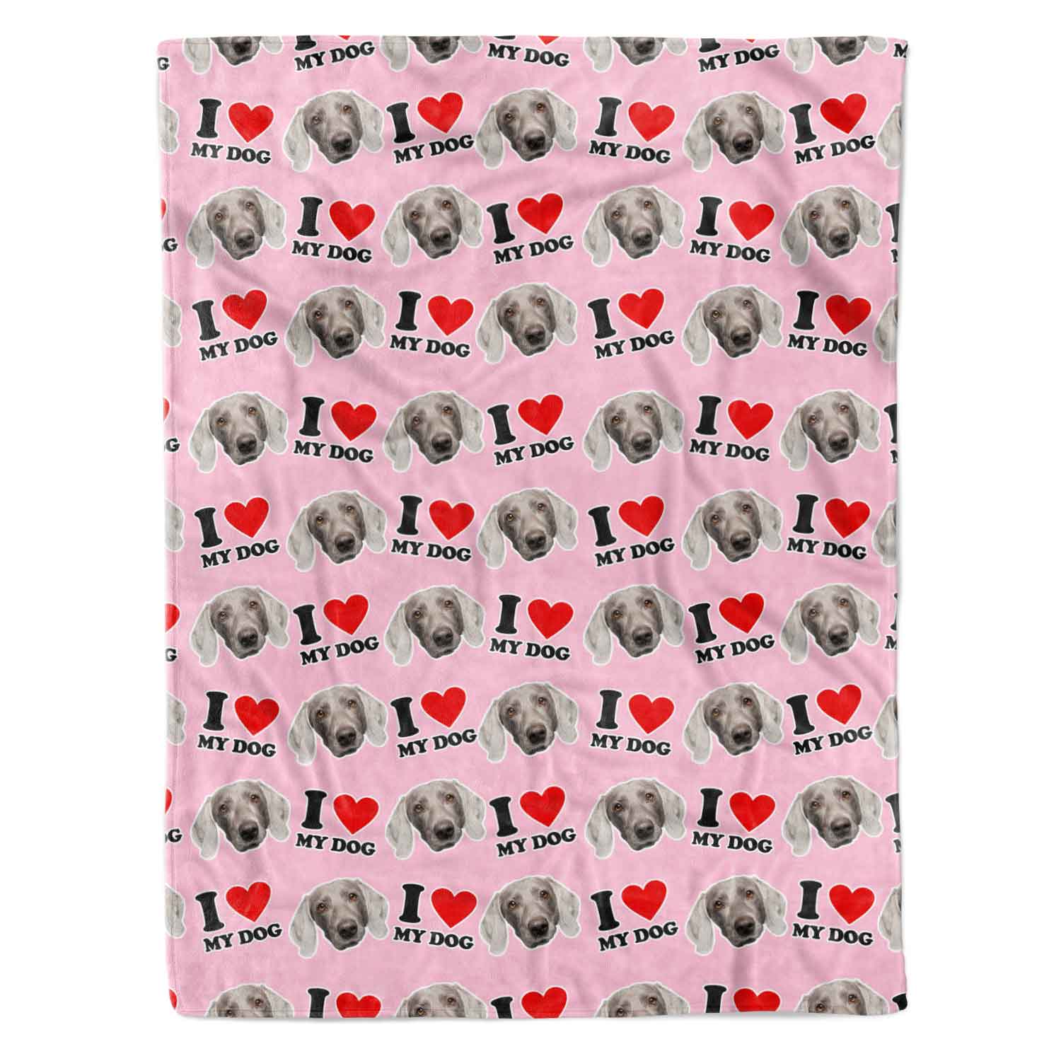 I Heart My Dog Personalised Dog Blanket