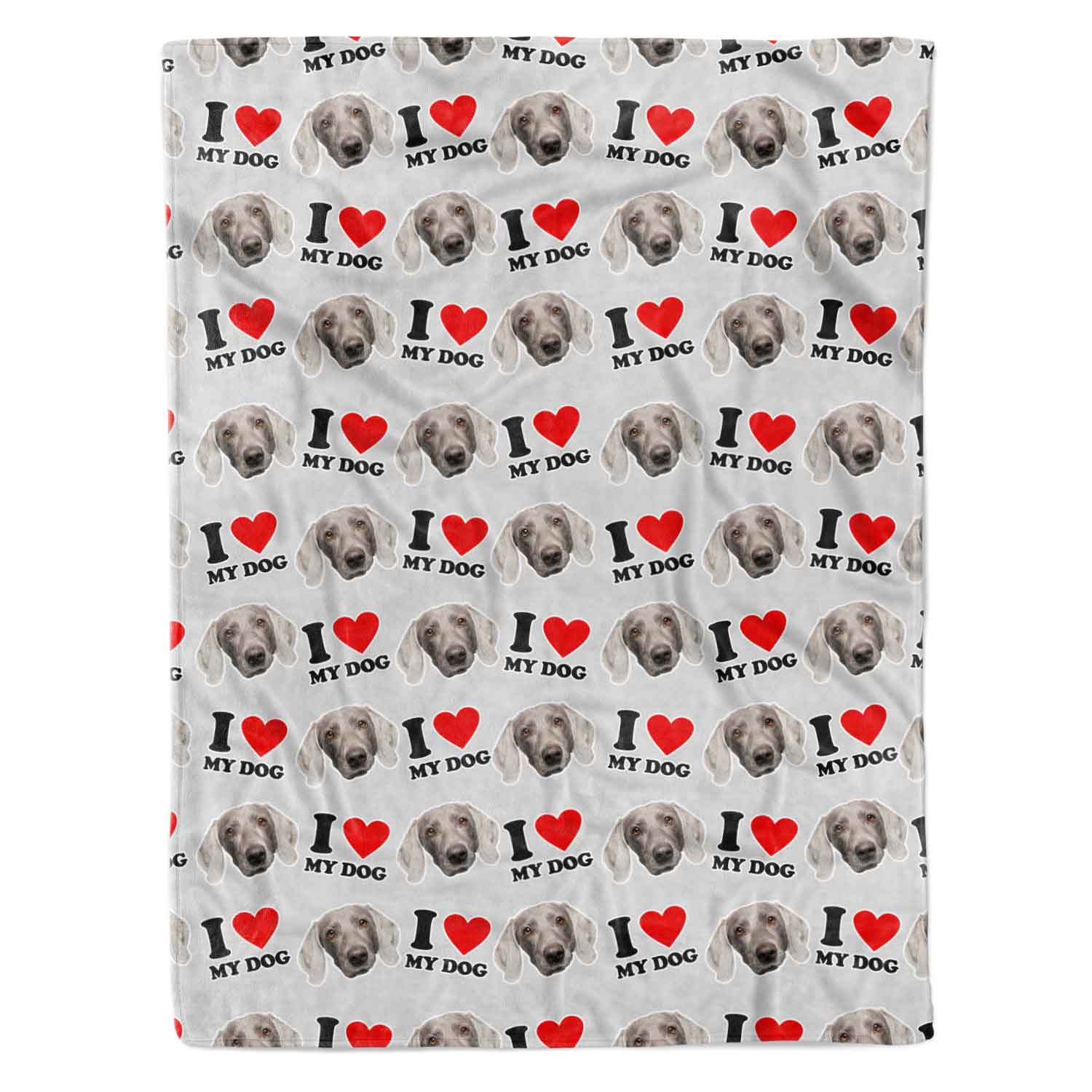 I Heart My Dog Personalised Dog Blanket