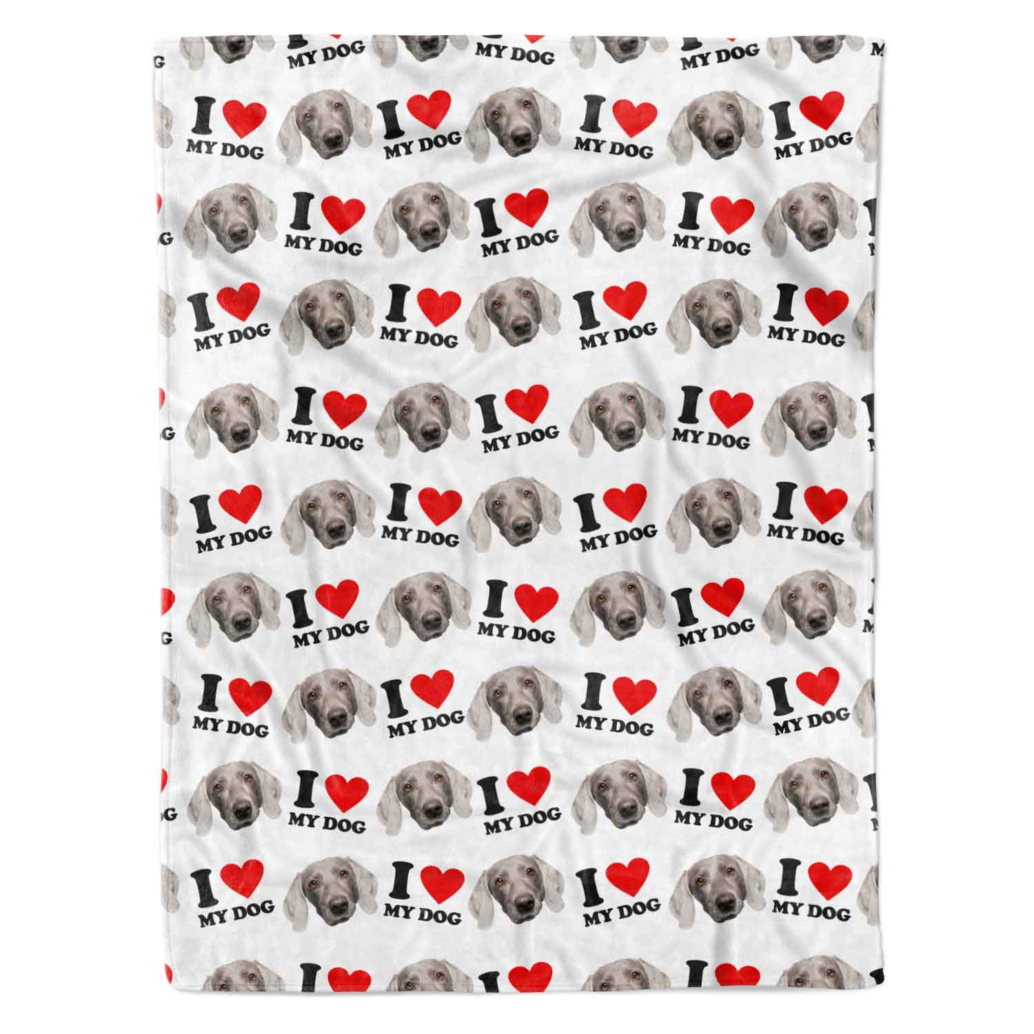 I Heart My Dog Personalised Dog Blanket