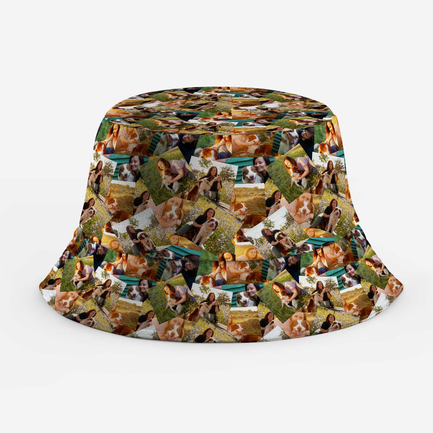 Overlap Photo Collage Custom Bucket Hat