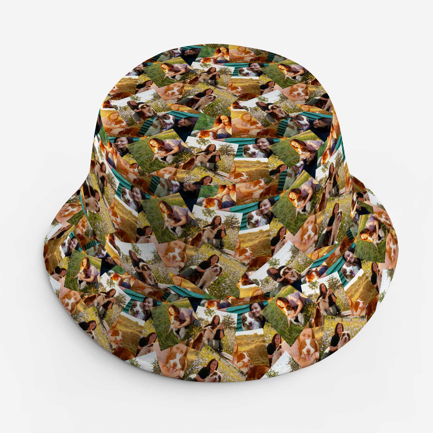 Overlap Photo Collage Custom Bucket Hat