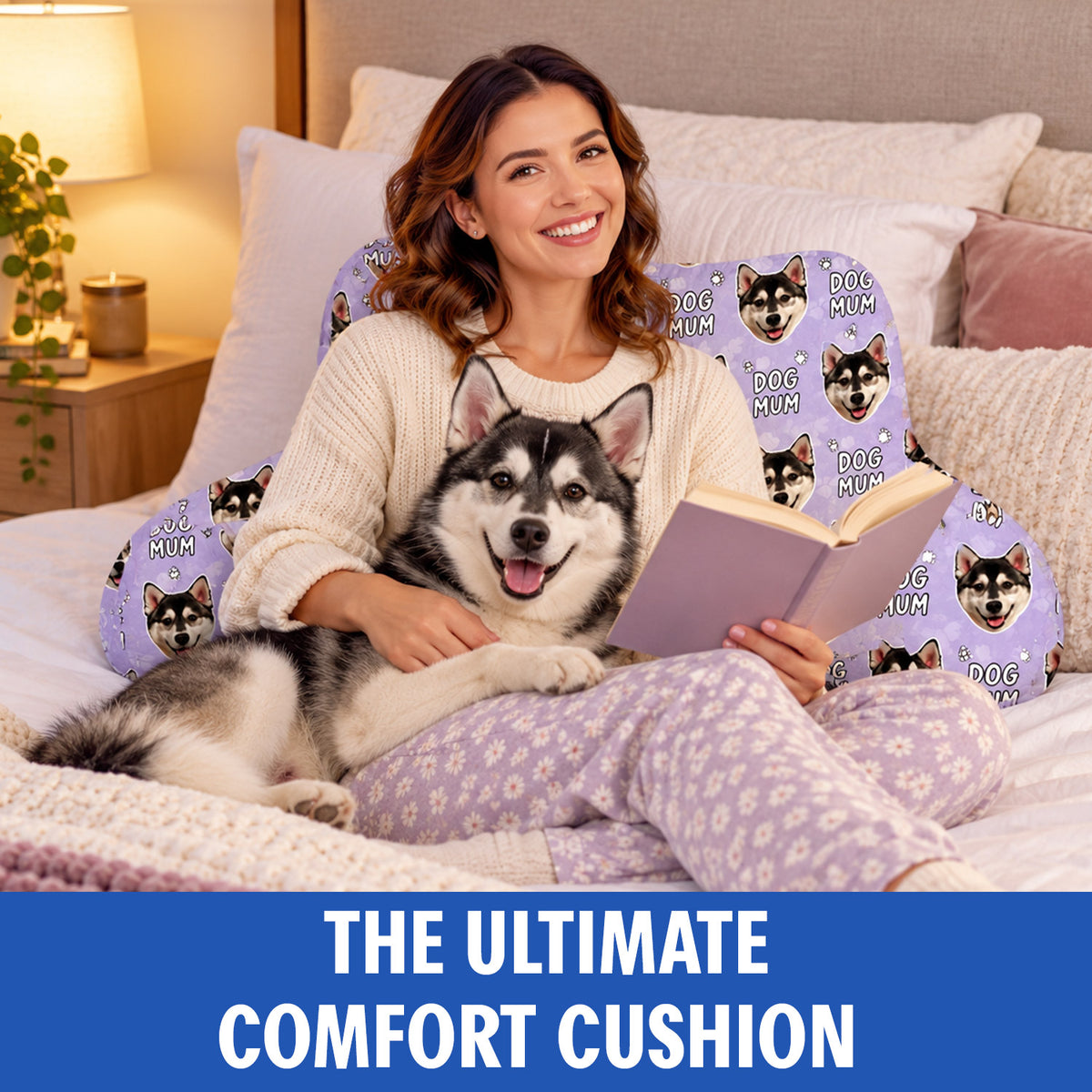 Personalised Dog Mom Cuddle Cushion