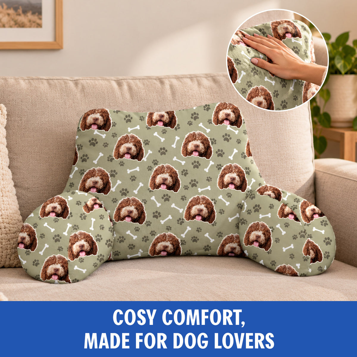 Personalised Dog Mom Cuddle Cushion