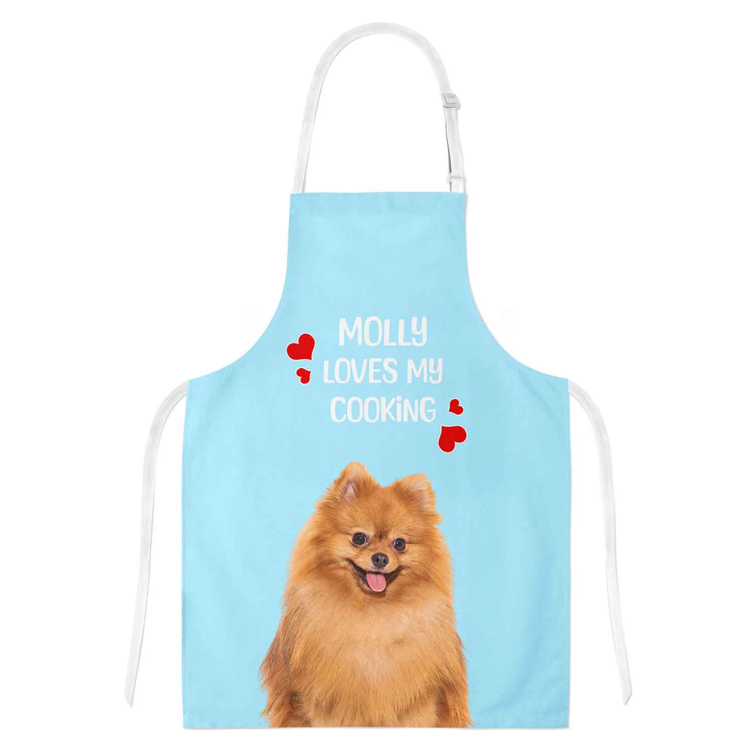 (Dogs Name) Loves My Cooking Personalised Apron