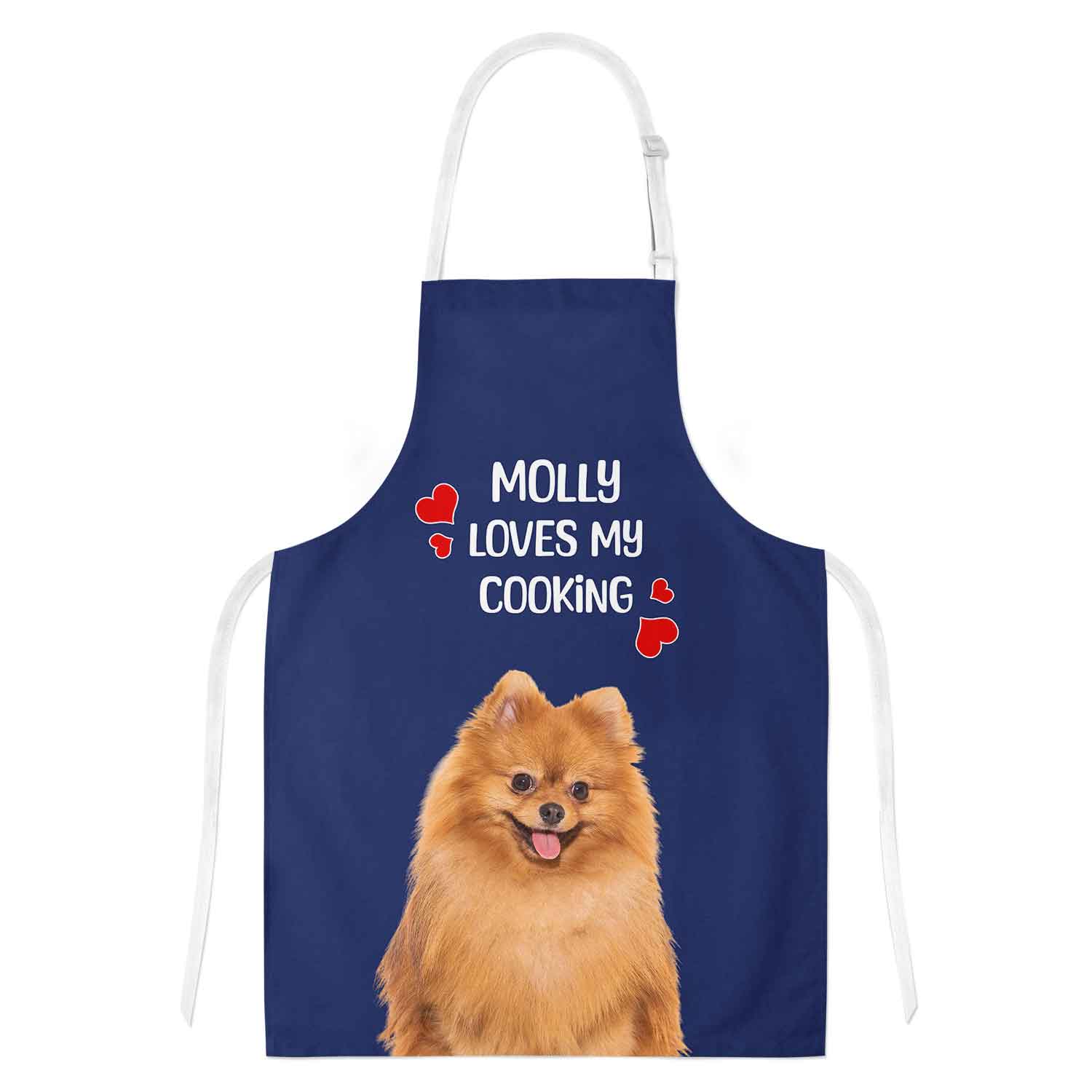 (Dogs Name) Loves My Cooking Personalised Apron