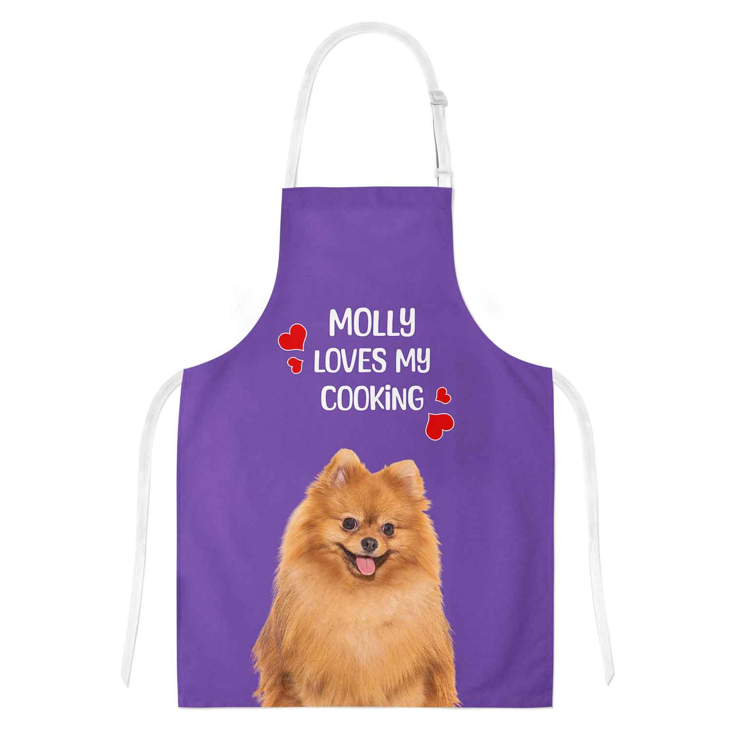 (Dogs Name) Loves My Cooking Personalised Apron