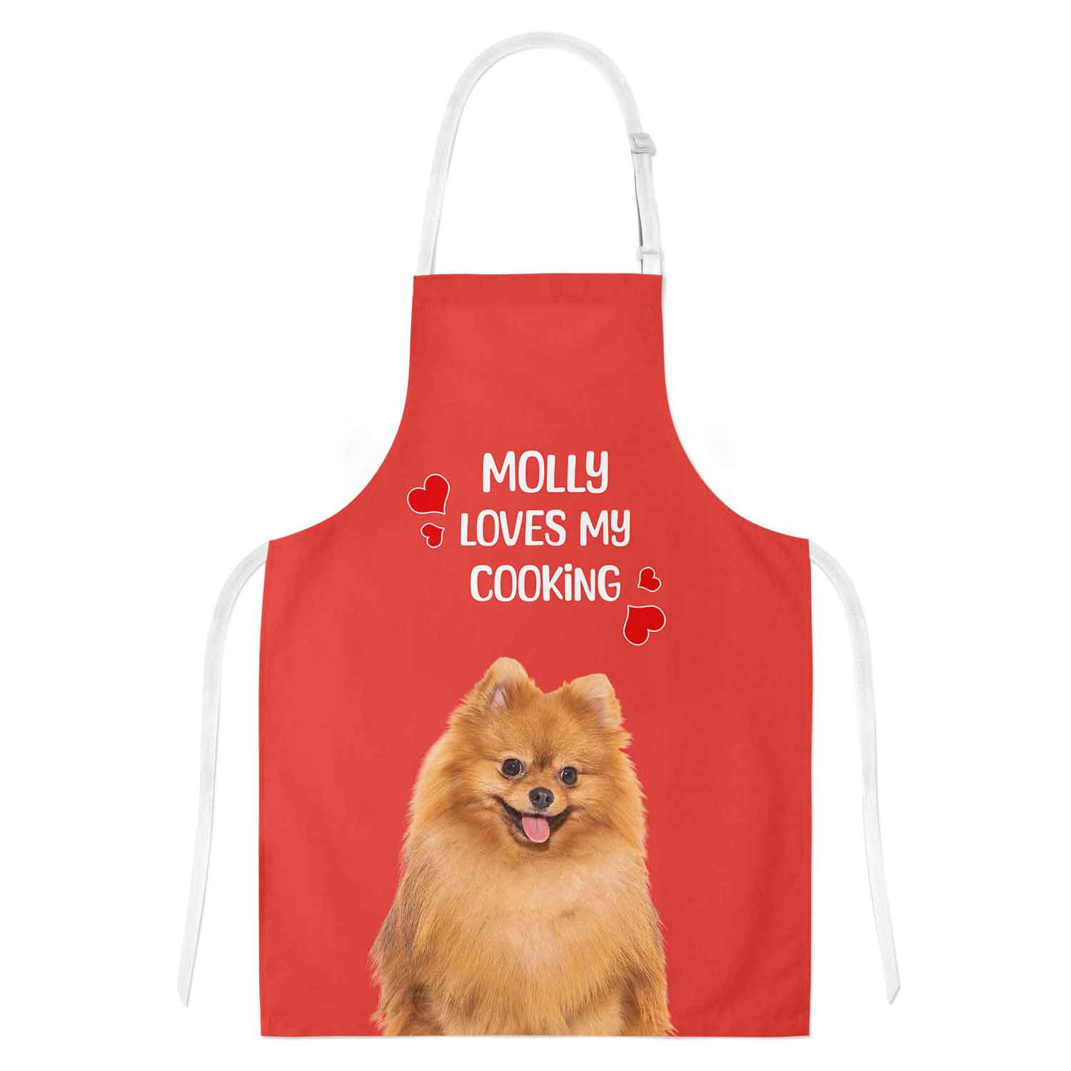 (Dogs Name) Loves My Cooking Personalised Apron