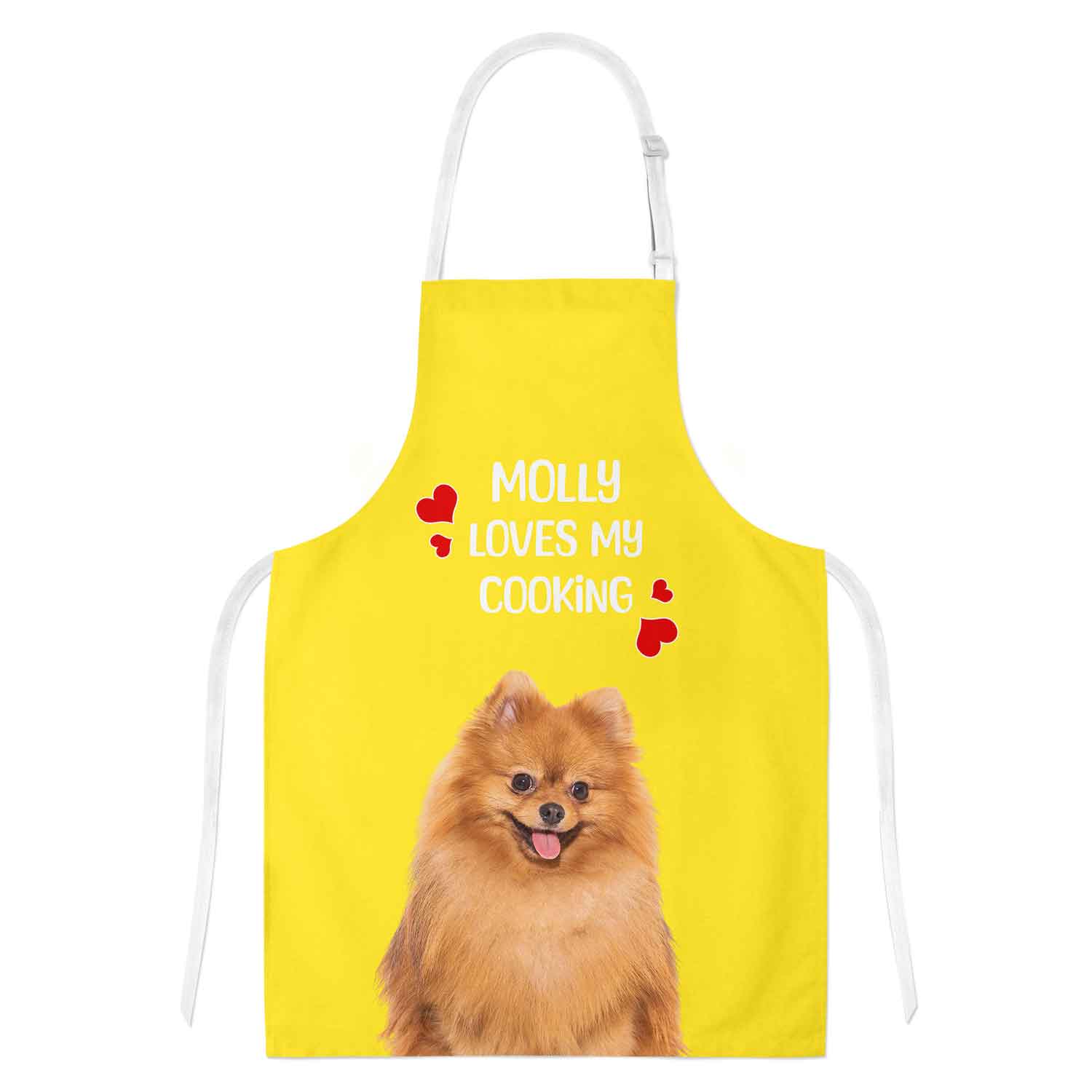(Dogs Name) Loves My Cooking Personalised Apron