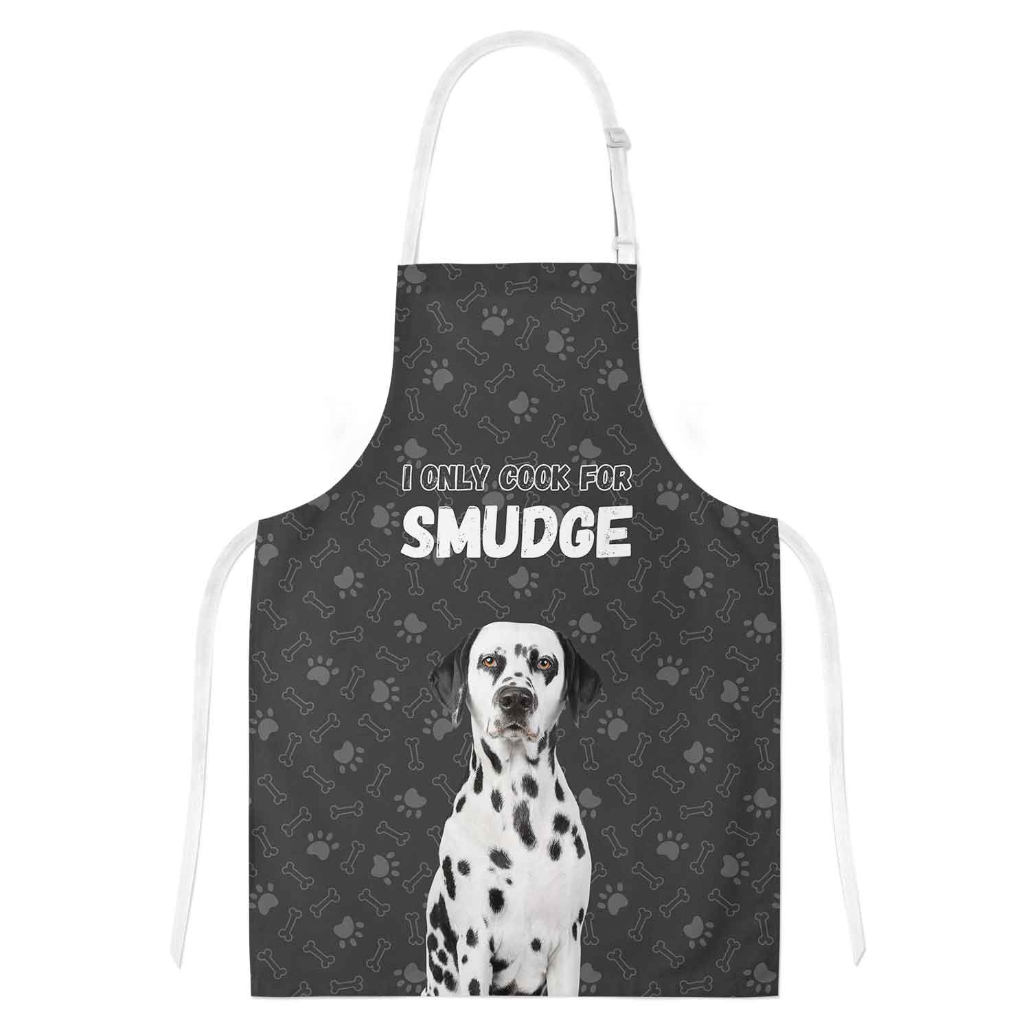 I Only Cook For (Dogs Name) Personalised Apron