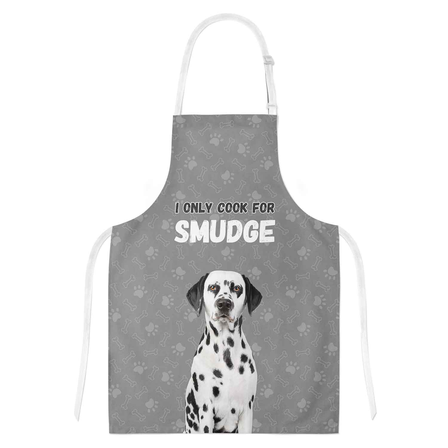 I Only Cook For (Dogs Name) Personalised Apron
