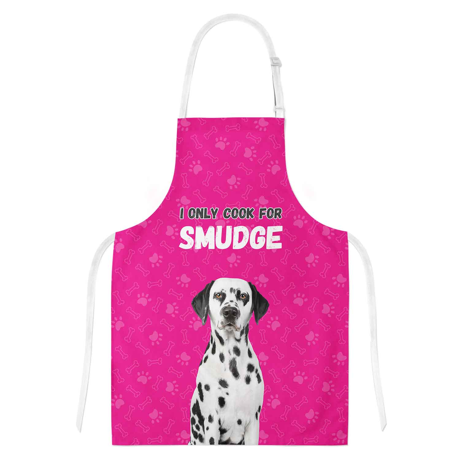 I Only Cook For (Dogs Name) Personalised Apron