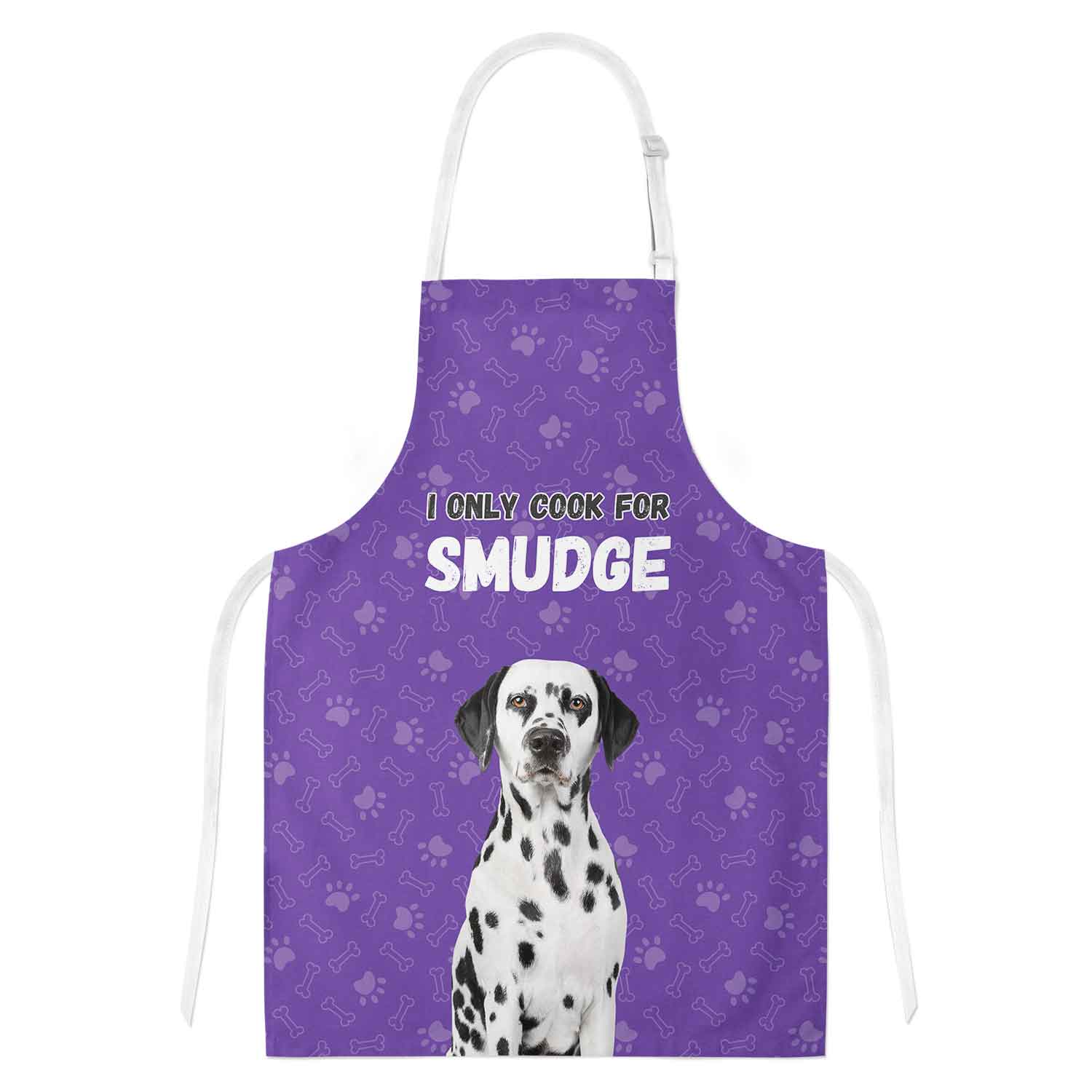 I Only Cook For (Dogs Name) Personalised Apron