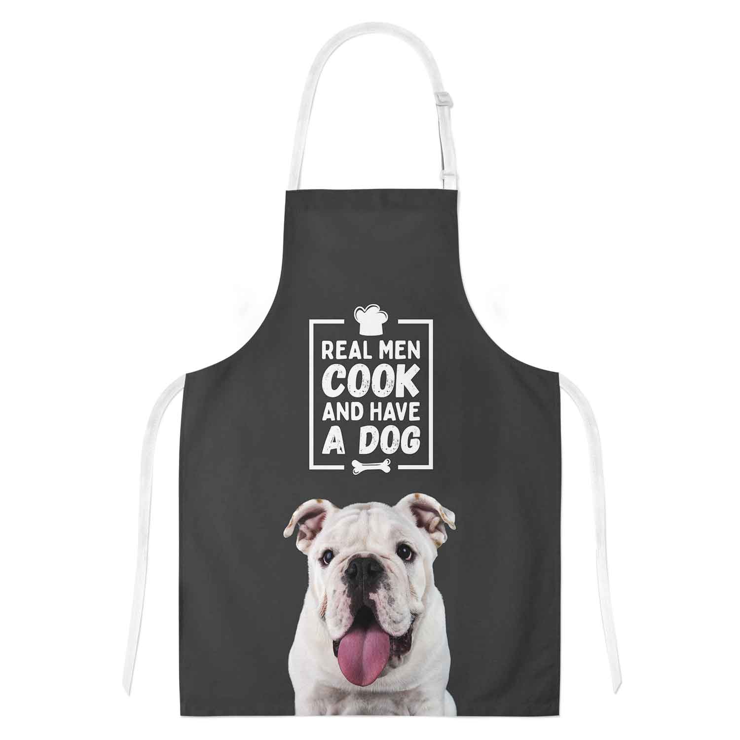 Real Men Cook & Have A Dog Personalised Apron