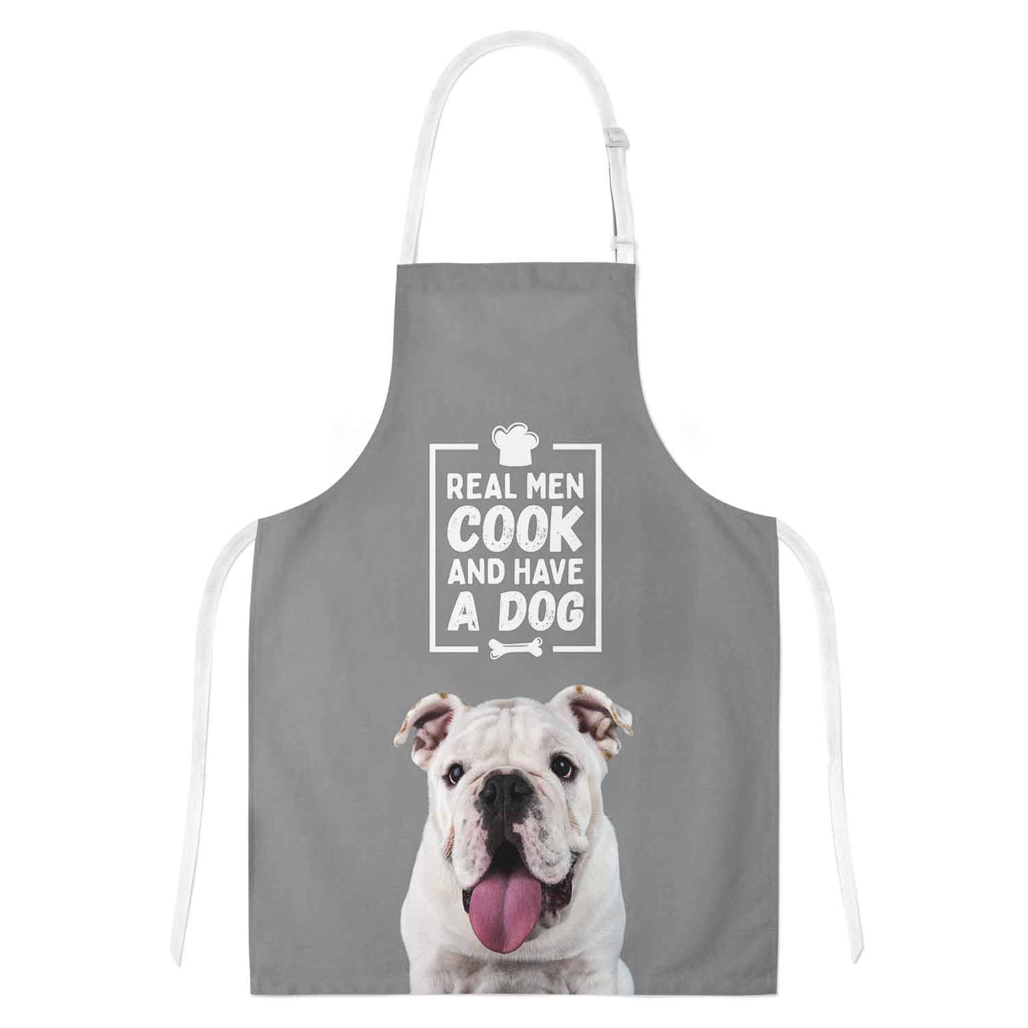 Real Men Cook & Have A Dog Personalised Apron