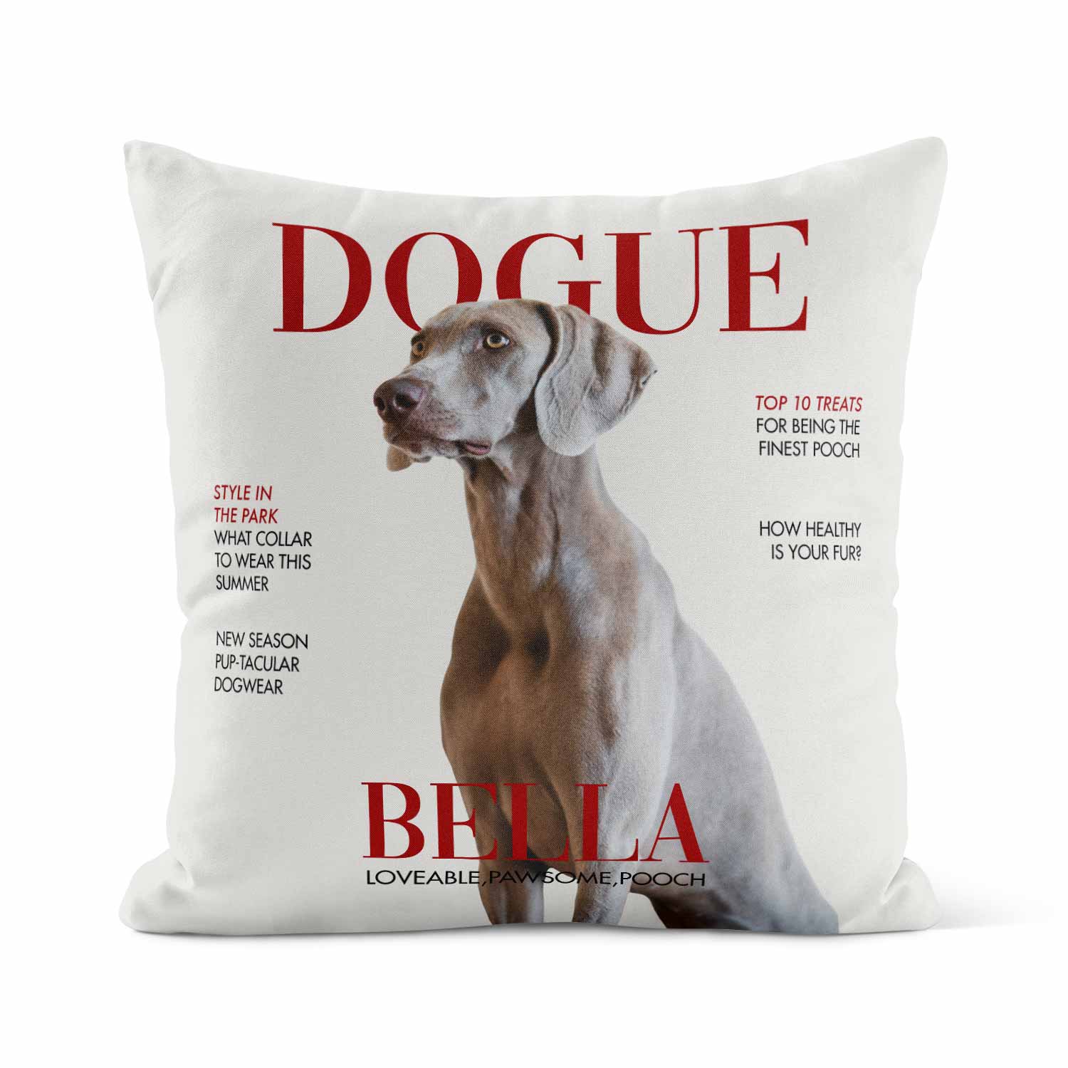 Dogue Fashion Magazine Personalised Cushion