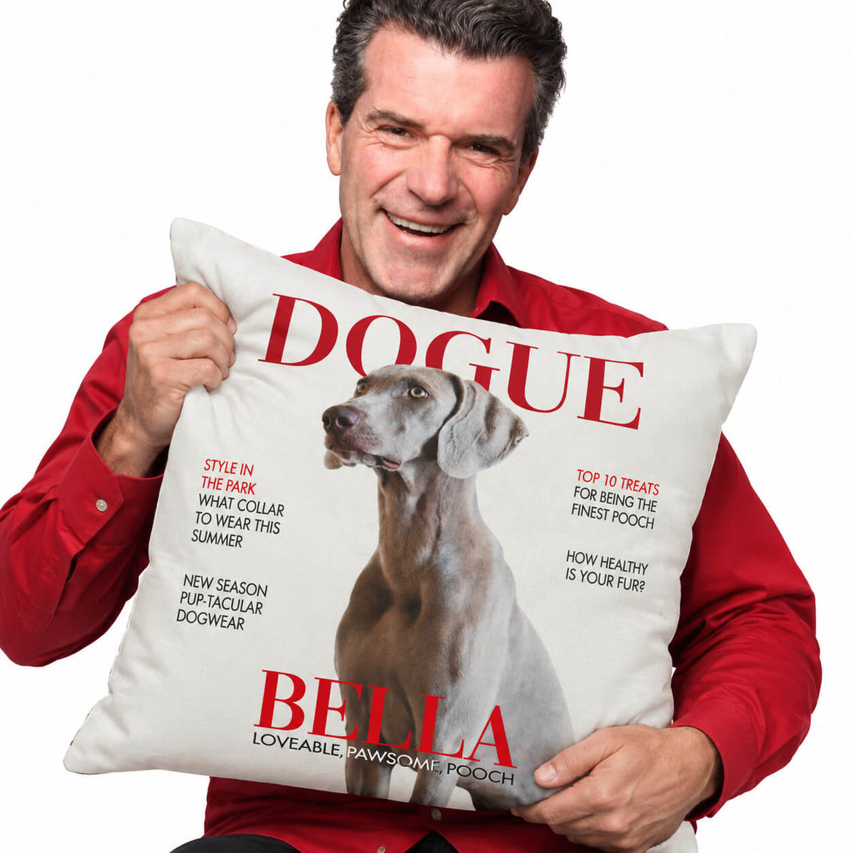 Dogue Fashion Magazine Personalised Cushion