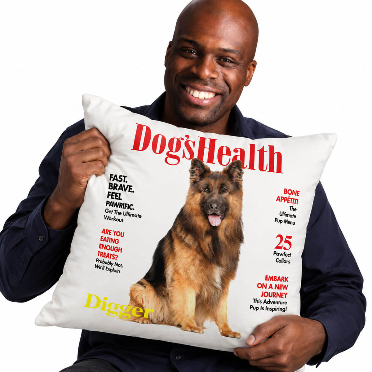 Dogs Health Magazine Personalised Cushion