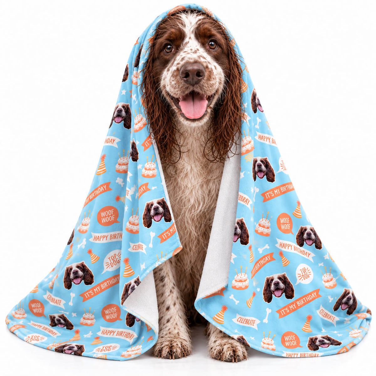 Happy Birthday Dog Towel