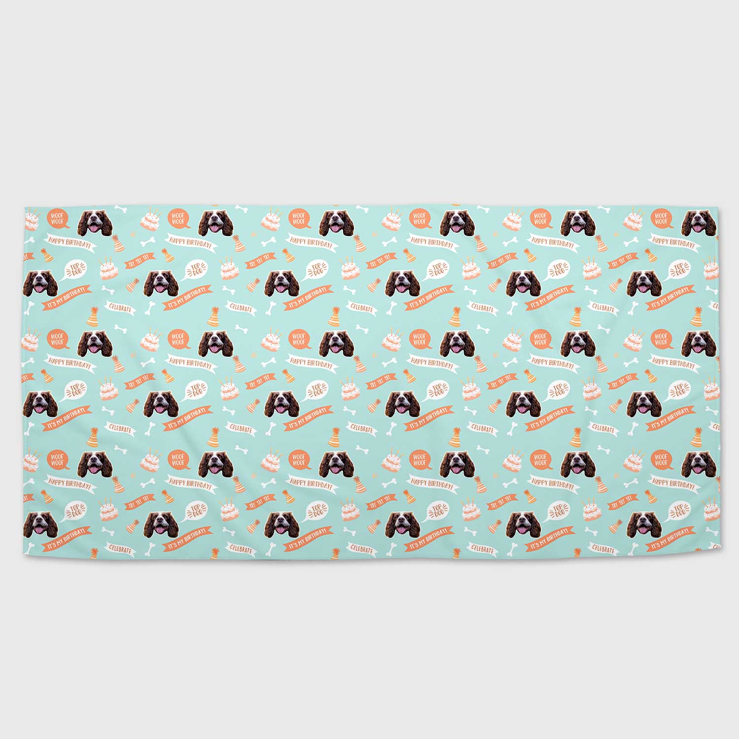 Happy Birthday Dog Towel