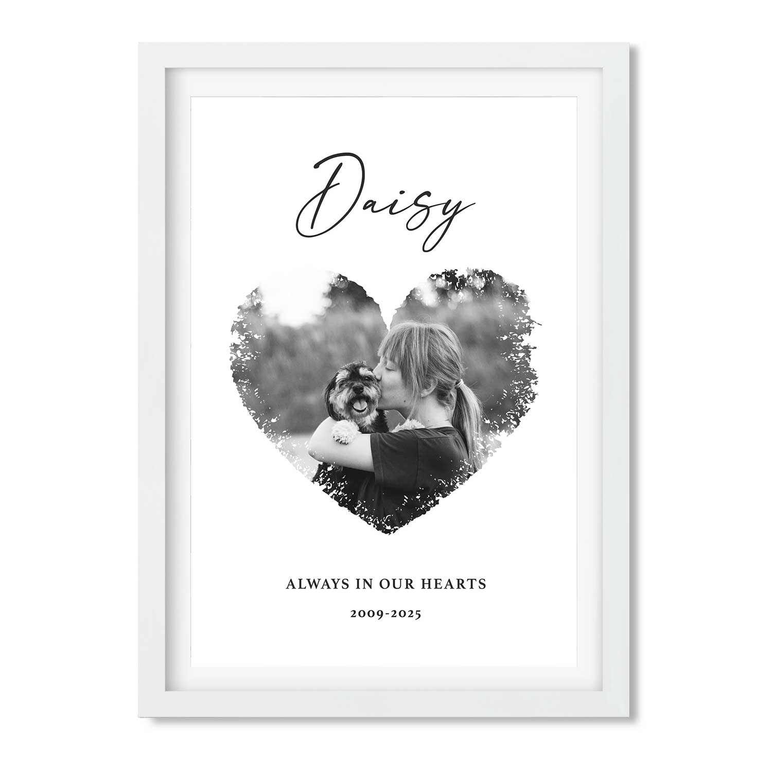 Always In Our Hearts Dog Memorial Print
